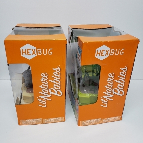 Hexbug Lot of 2 Lil Nature Babies Panda Rhinoceros Animal Playsets - Picture 3 of 9